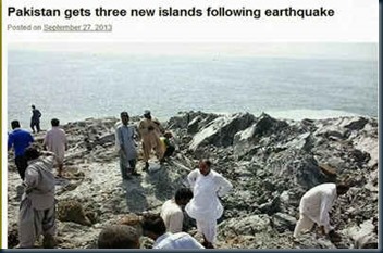 nova ilha no Paquistão