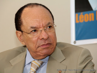 Léon Kengo Wa Dondo, président du Sénat congolais le 8/11/2011 à Kinshasa. Radio Okapi/ Ph. John Bompengo