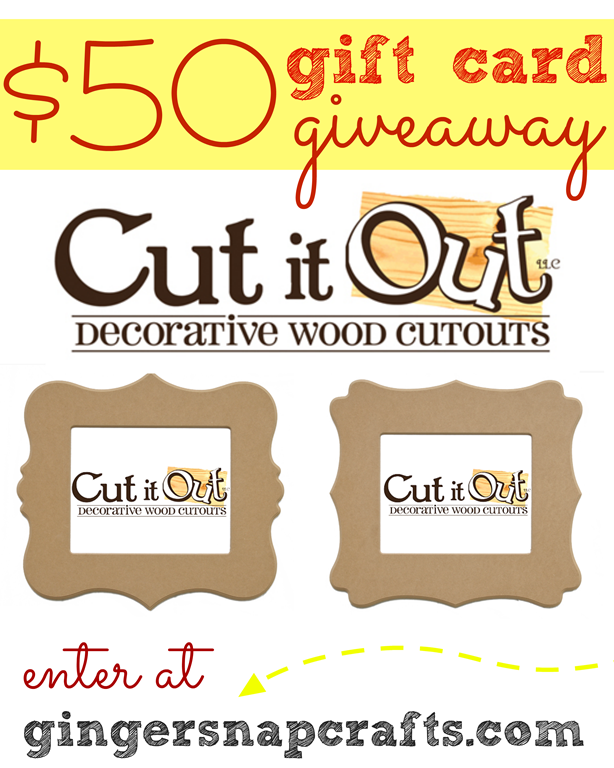 Enter to win a $50 gift card to Cut it Out at GingerSnapCrafts.com #spon #giveaway