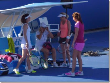Austin, Fernandez, Hingis & Navratilova