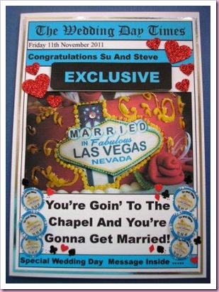 Las Vegas Wedding card