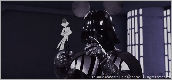Darth Mickey takes charge in STAR WARS VII: RETURN OF THE EMPIRE.