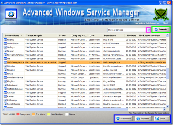 Advanced Win Service Manager