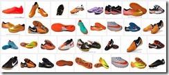 Model sepatu futsal terbaru Nike orange Futsal shoes