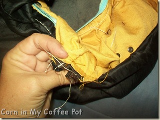 Yellow purse- Sewing 011