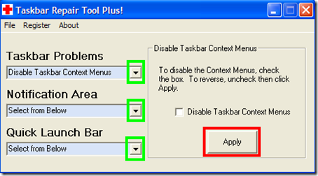 Taskbar Repair Tool Plus