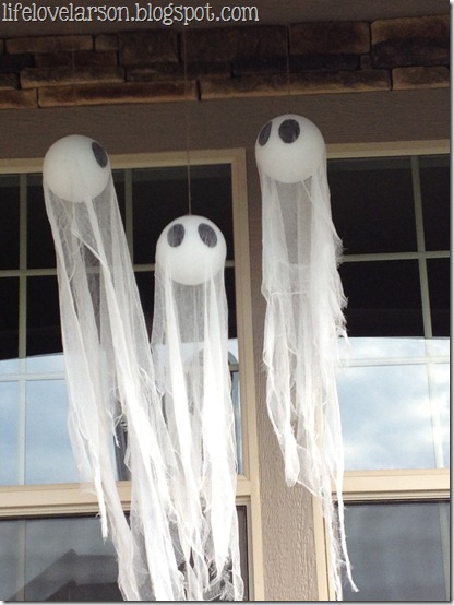 Life Love Larson: DIY “Spooky” Hanging Ghosts