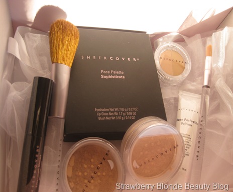 Sheer Cover UK Mineral Make-up Introductory Kit: Swatches & Review |  Strawberry Blonde