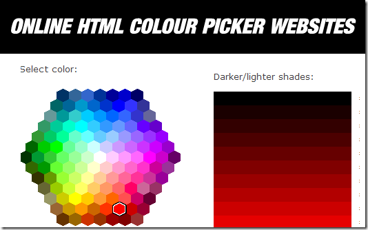 5 online html colour picker websites | Techinfoweb