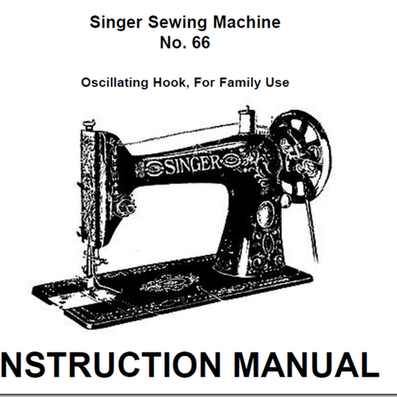 Manual máquina de coser Singer mod 66