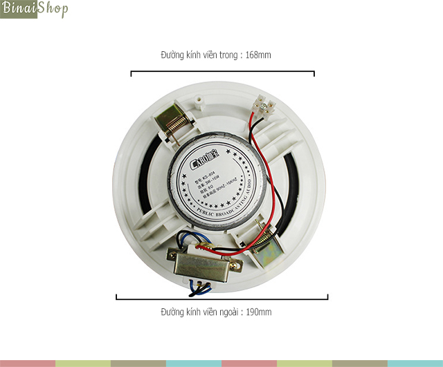 Loa thông báo ốp trần CABO KS-804