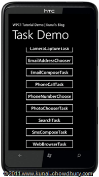 WP7.1 Demo - Task Chooser UI (scrolled)
