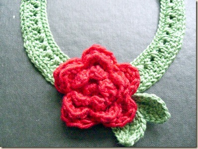 Crochet Rose Choker 2