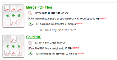 merge and split pdf file