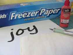 freezer paper stencil tutorial