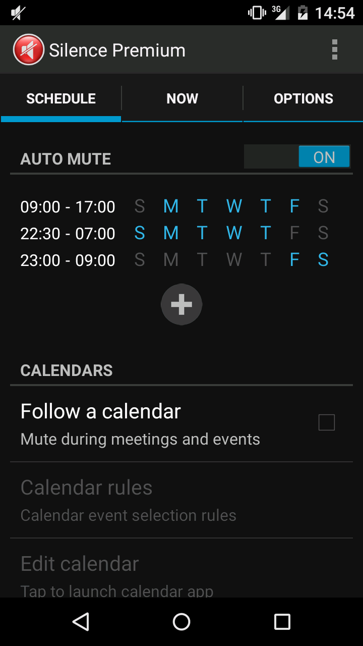 Android application Silence Premium Do Not Disturb screenshort