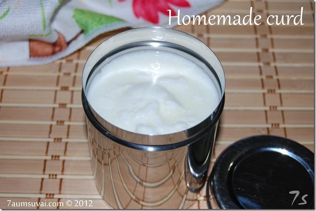 Homemade curd