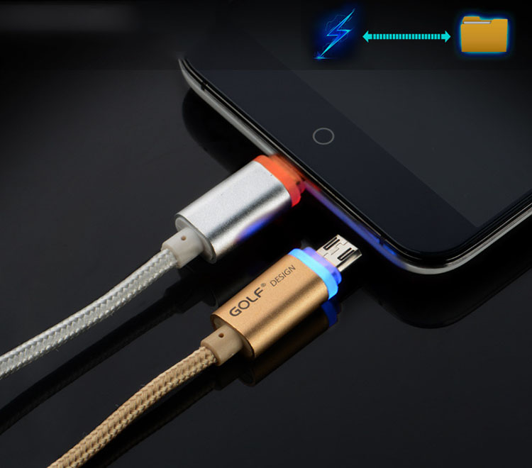 Cáp sạc Lightning LED loại 1m cho Android Cáp Android
