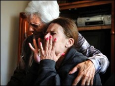 DE WAAL LOUISE mother Shireen and grandmother Joan hear her torched body was found Oct122011