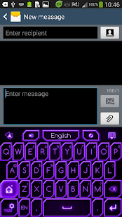 How to get GO Keyboard Purple Neon Theme 1.2.2 mod apk for android