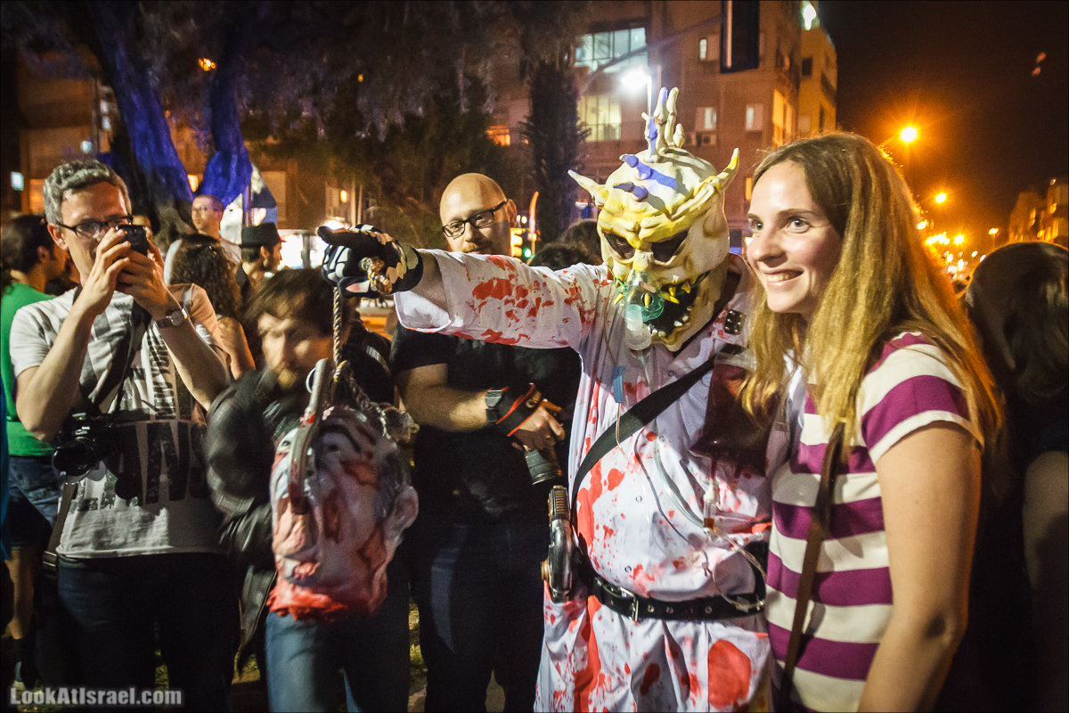 LookAtIsrael.com - Парад зомби в Тель Авиве | Zombie walk TLV, Tel Aviv 2015 |  מצעד זומבים בתל אביב, צעדת הזומבים, זומבי ווק