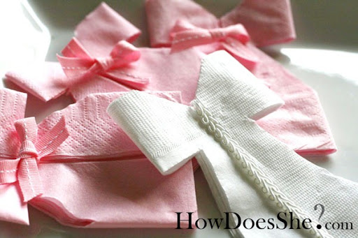 The fabulous Shelley over at How Does She shows you how to fold napkins into