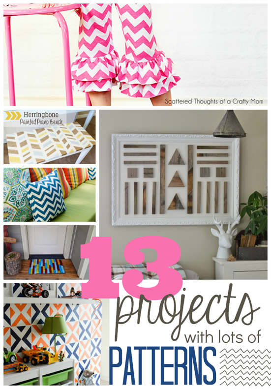 13 Projects with Lots of Patterns at GingerSnapCrafts.com #linkparty #features #pattern