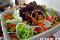 Fresh green salad at The Swiss Deli Restaurant