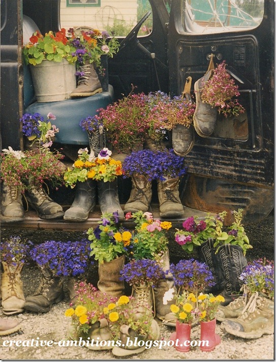 boot flowers pic