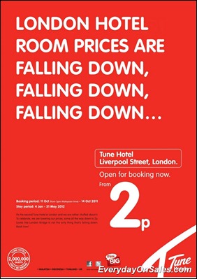 Tune-Hotel-London-Opening-Rate-2011-EverydayOnSales-Warehouse-Sale-Promotion-Deal-Discount