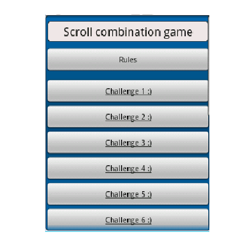 scroll combination game