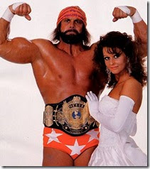 WWF Champion Macho Man with Elizabeth 