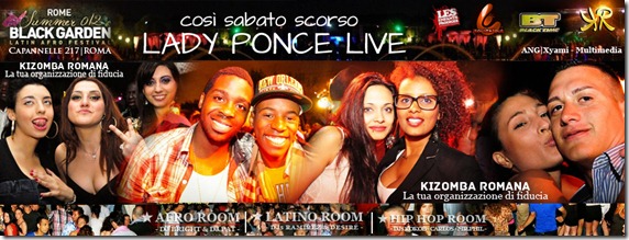 FLYER - BLACK GARDEN- lady ponce show