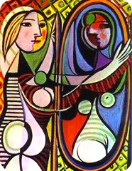 Picasso, mulher ao espelho Picasso, mulher ao espelho