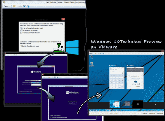 Install Windows10 Technical Preview on VMwware