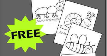 12 FREE Bug Coloring Sheets