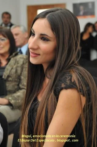 Magui, emocionada en la ceremonia.JPG