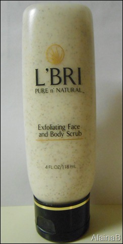 L'bri Pure and Natural Skincare exfoliating scrub