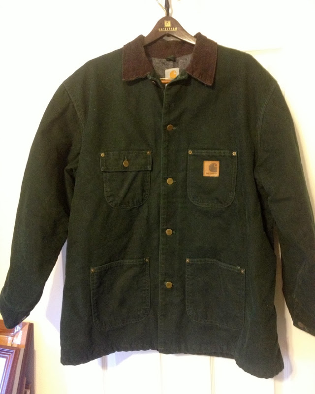 Carhartt Sandstone Chore Coat Blanket Lined XL EUC Jacket ...
