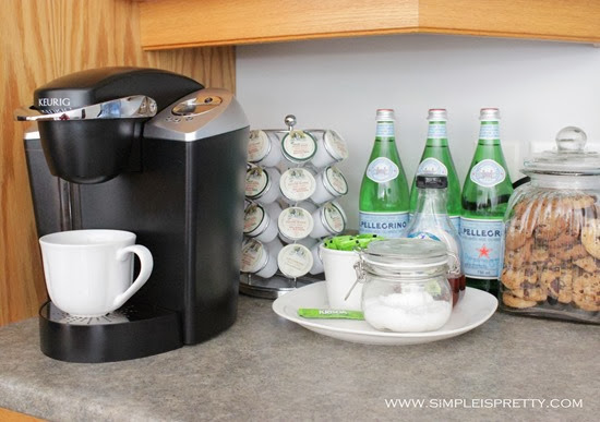 Coffee and Beverage Station  from www.simpleispretty.com