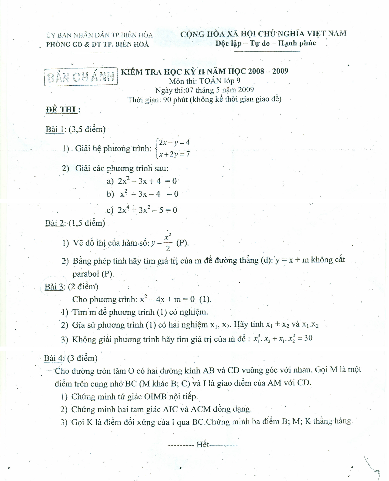 Đề thi học kỳ 2 toán lớp 9 là một thử thách lớn cho bất cứ học sinh nào, vì vậy chúng tôi muốn đưa bạn đến với những bài tập thực hành để giúp bạn chuẩn bị cho kỳ thi quan trọng này. Với các giải pháp thông minh và dễ hiểu, video này sẽ giúp bạn đạt được thành tích tốt nhất có thể!