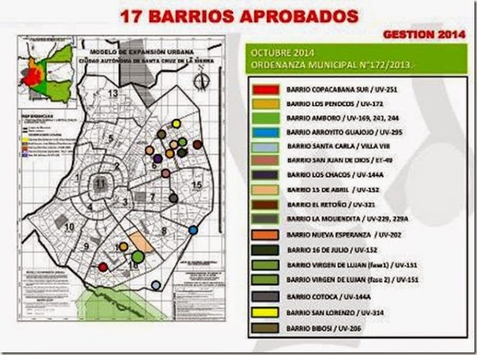 El municipio cruceño tiene 50 barrios sin regularizar
