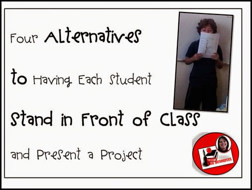 Top 10 Blog Posts from Raki's Rad Resources of 2014 - alternatives to presenting in front of class