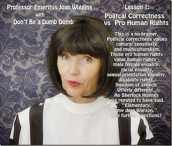 Joan Wiggins - PC vs Pro-Human Rights promo