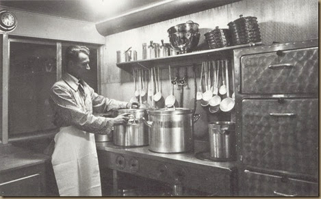 Balla in Hindenburg kitchen