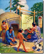 native-americans-weaving-and-making-pottery