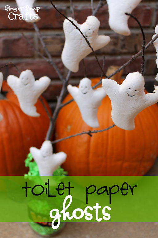 Toilet Paper Ghost #TargetCottonelle #pmedia #ad GingerSnapCrafts.com