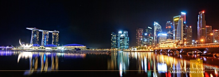 A Panorama of Singapore's Marina Bay