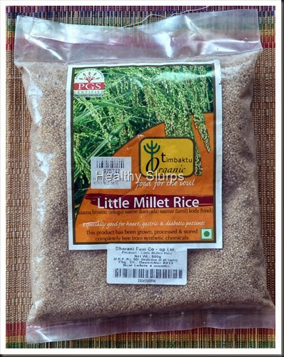 Pack of the Organic Millet I bought