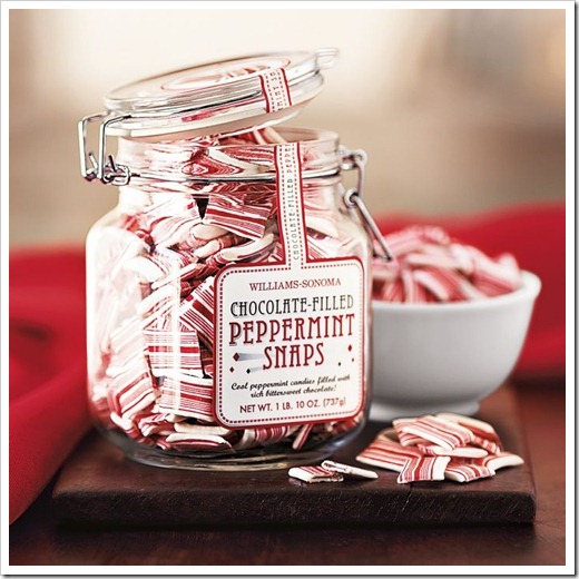 williams and sonoma chocolate filled peppermint snaps